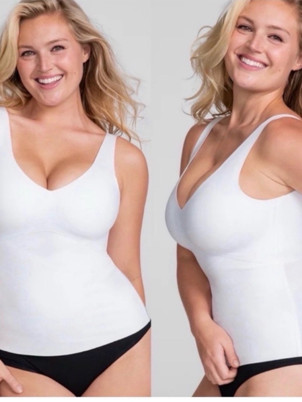 Honeylove Shapewear Tank Liftwear Tank in White, size 2X